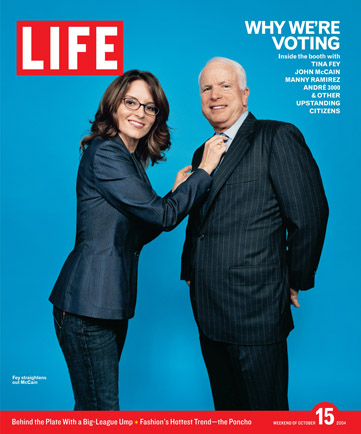 Tina Fey and John McCain on Life Magazine Cover